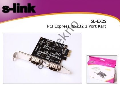 S-link SL-EX2S Pcı Express RS232 2 Port Kart