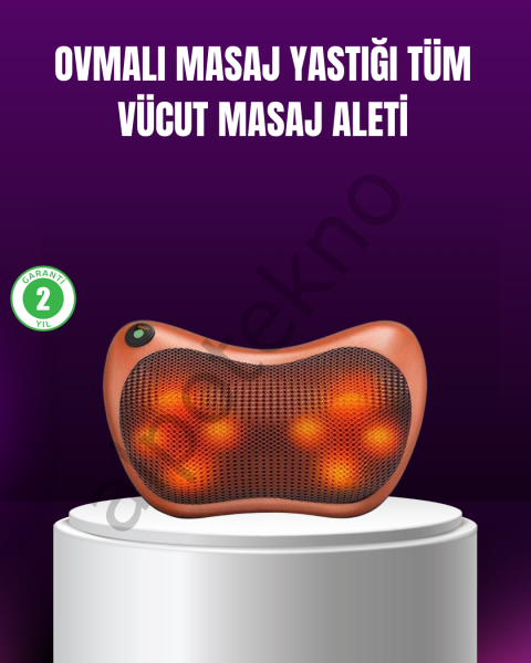 Ergonomik Derin Yoğurmalı Boyun Bel Sırt Masaj Cihazı Priz Çakmak Girişli