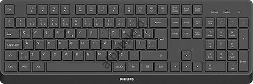 Philips SPK6368B USB Kablosuz Türkçe Q Klavye Siyah