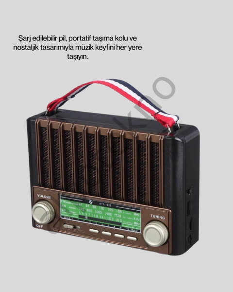 Çok Fonksiyonlu Solar Radyo Bluetooth USB SD Kartlı Taşınabilir Hoparlör