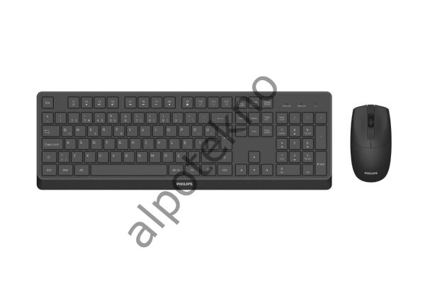 Philips SPT6368B Kablosuz Türkçe Q Klavye & Mouse Set Siyah