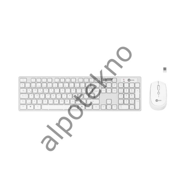 Lecoo KM2001 Kablosuz Türkçe Q Klavye & Mouse Set Beyaz