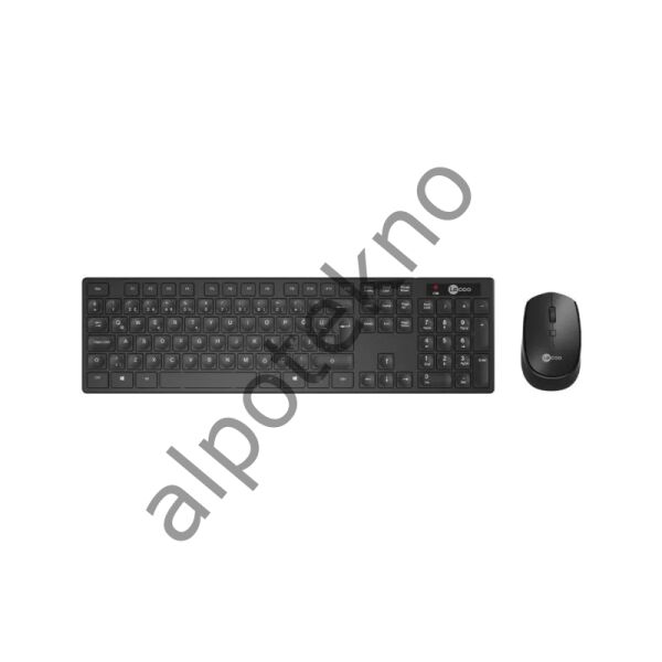 Lecoo KM2001 Kablosuz Türkçe Q Klavye & Mouse Set Siyah