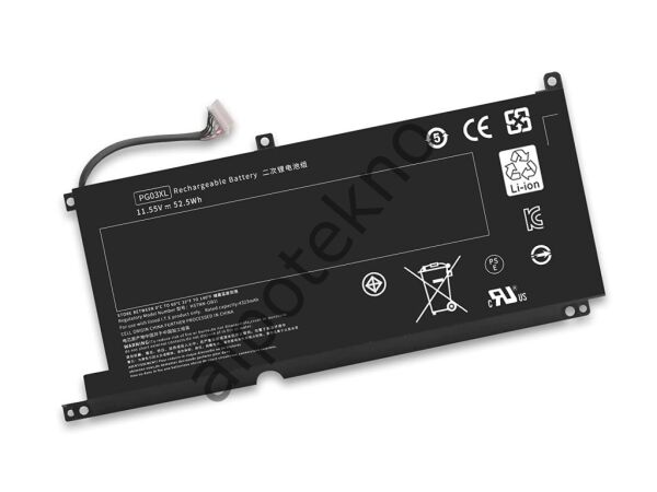RETRO Hp Pavilion Gaming 15-dk, 15-dk0000, PG03XL (Ver.1) Notebook Bataryası