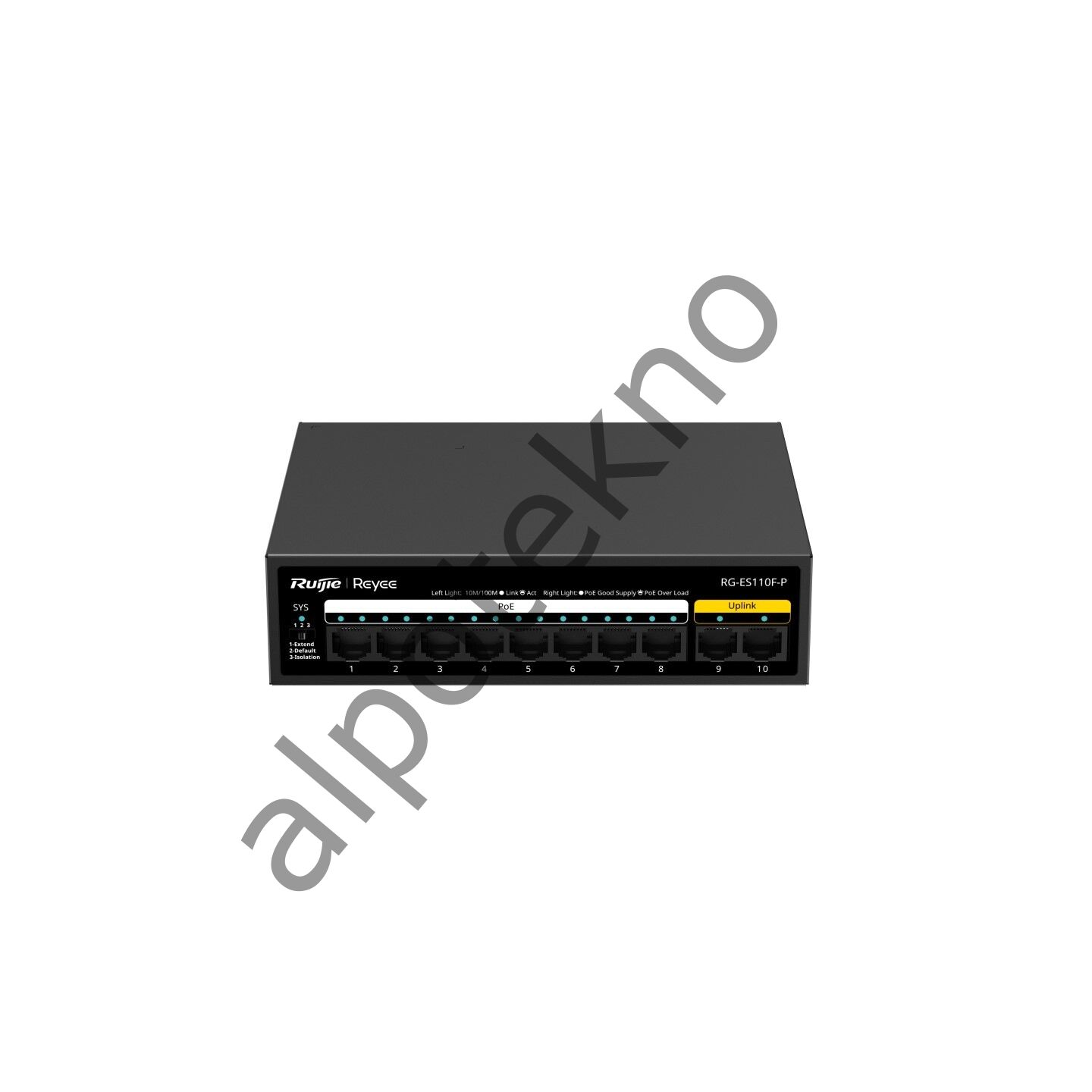 Ruijie Reyee RG-ES110F-P 10 Port FE 10/100 Mbps 8xPoE 110W Yönetilemez Switch
