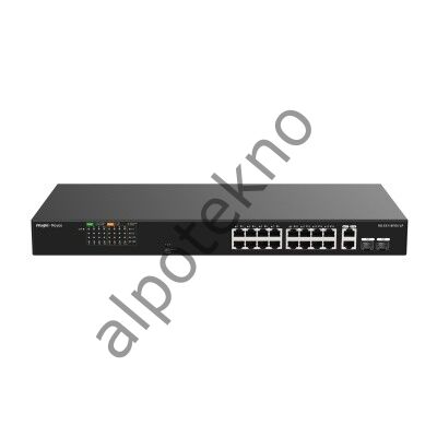 Ruijie Reyee RG-ES126FGS-LP 24 Port FE PoE 180W +2GE +1COMBO Yönetilemez Switch
